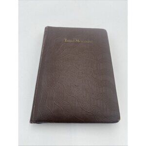 Vintage My Travel Memories Book WC Horn Bro Journal Hardcover Brown Log Diary